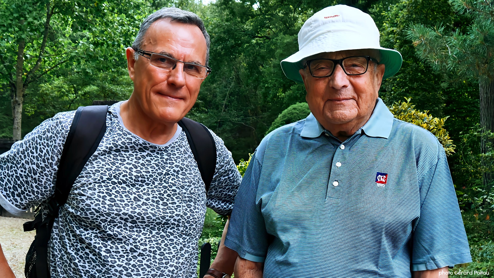 En compagnie de Bernard de la Rochefoucauld fondateur de l'Arboretum des Grandes Bruyères
