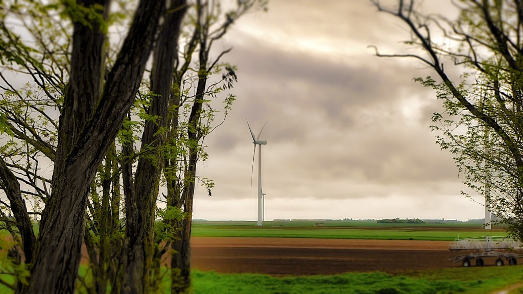 Premier mai 2024 de la pluie et des Éoliennes&nbsp;(Patay-Loiret)