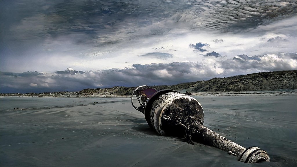 Le Verdon sur mer… balade solitaire sur la plage par temps gris (photos et video&nbsp;remasterisée)