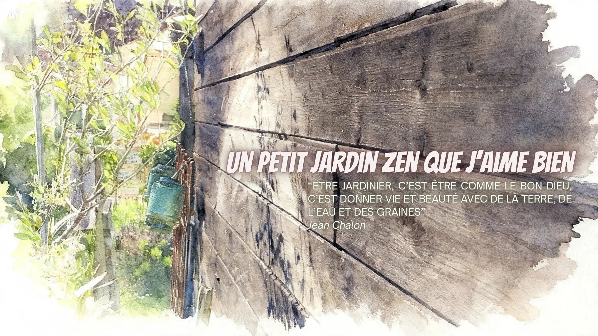 Un petit jardin zen que j’aime bien (musique et photos)